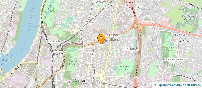 localisation de l'entreprise TRUSIMA SARL(TRAITEMENT USINE MAINT)  CENON