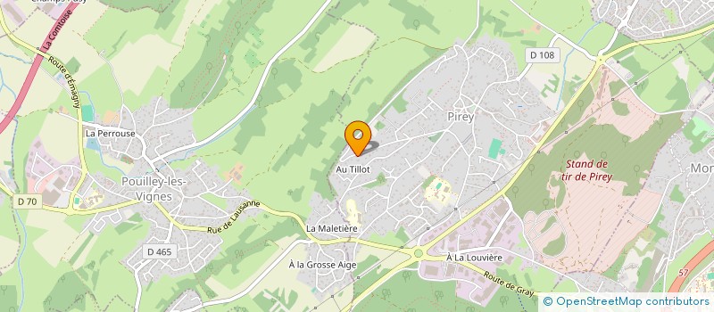 localisation de l'entreprise TRUSS PROD  PIREY