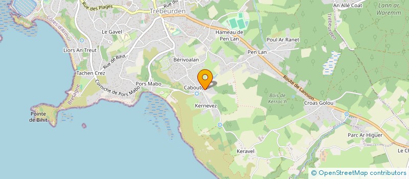 localisation de l'entreprise TRUSSART - LA ROCHE MIGNONNE  TREBEURDEN