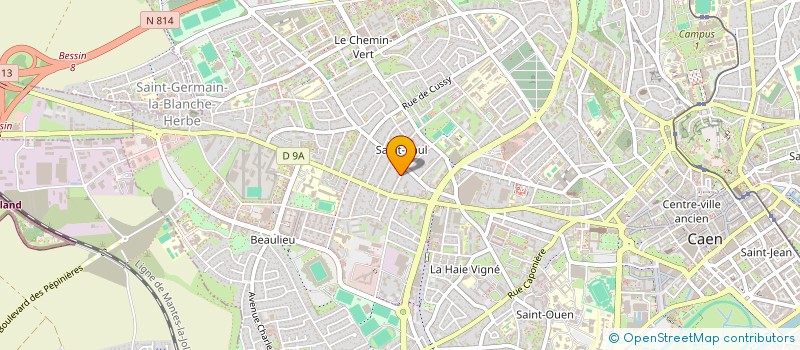 localisation de l'entreprise TRUST à CAEN