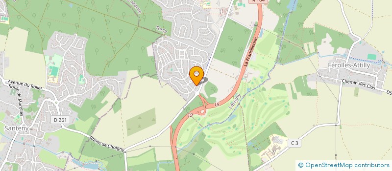 localisation de l'entreprise TRUST  LESIGNY