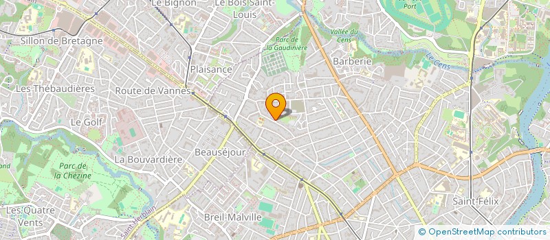 localisation de l'entreprise TRUST'ING à NANTES
