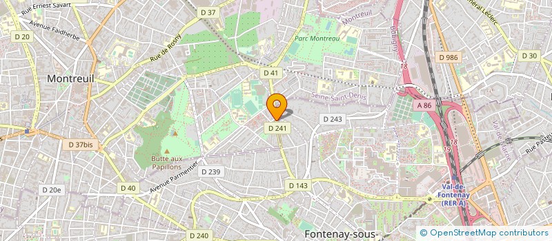 localisation de l'entreprise TRUST MARKET à MONTREUIL