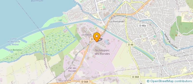 localisation de l'entreprise TRUST NEGOCE à MARIGNANE