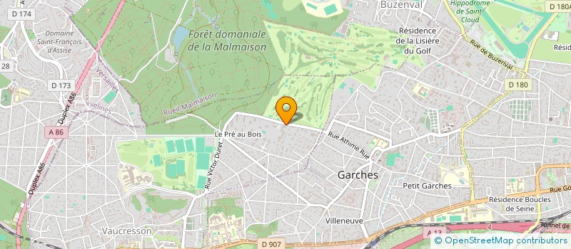 localisation de l'entreprise TRUST SECURITE PRIVEE  VAUCRESSON