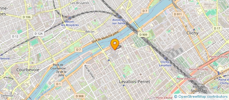 localisation de l'entreprise TRUST SERVICES  LEVALLOIS-PERRET