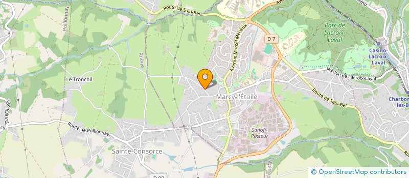 localisation de l'entreprise TRUST STRATEGIE & CREATION  MARCY-L'ETOILE