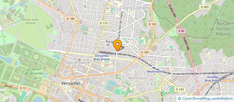 localisation de l'entreprise TRUSTCOMS à VERSAILLES