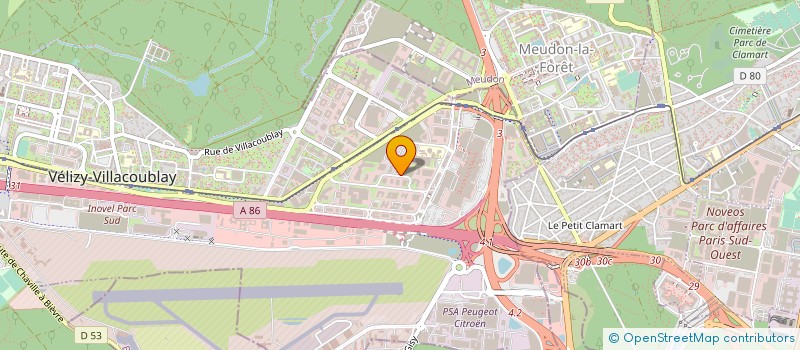 localisation de l'entreprise TRUSTED OBJECTS SAS à VELIZY-VILLACOUBLAY