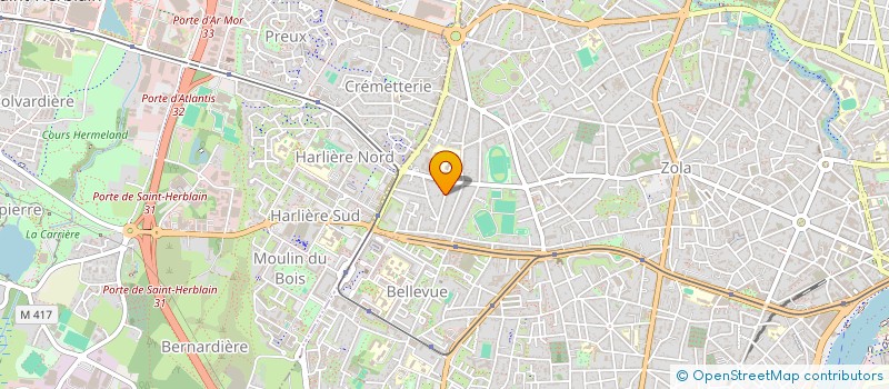 localisation de l'entreprise TRUSTEO à NANTES