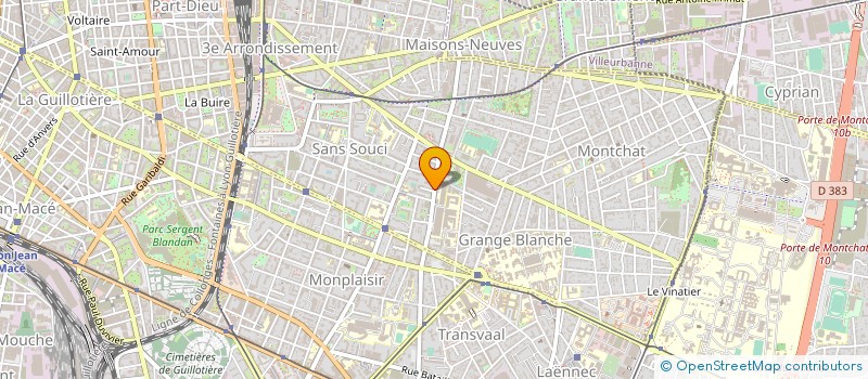 localisation de l'entreprise TRV à LYON
