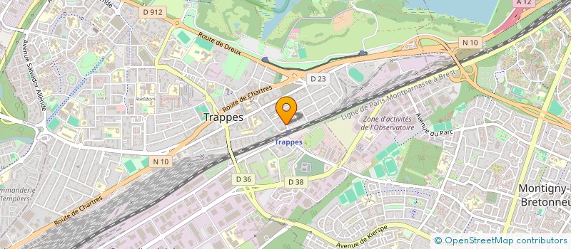 localisation de l'entreprise TRV  TRAPPES