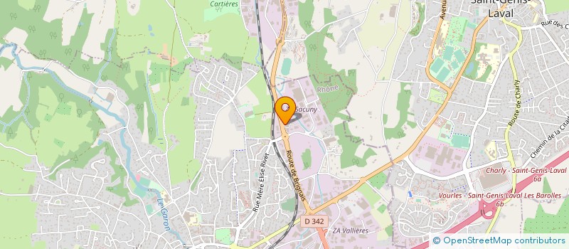 localisation de l'entreprise TRVB  BRIGNAIS