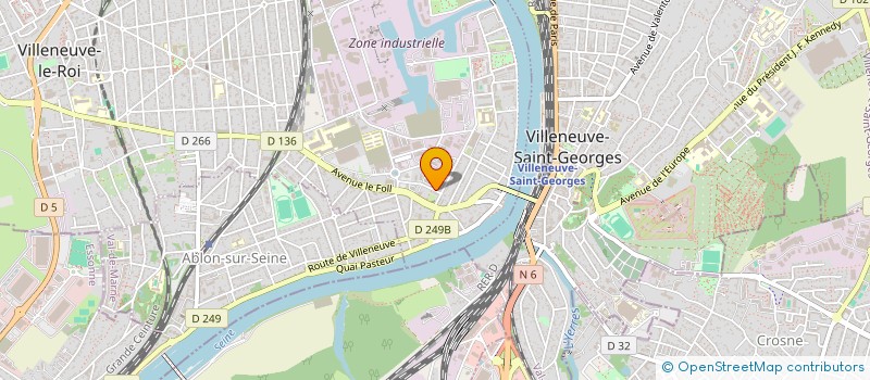 localisation de l'entreprise TRX BATIMENT à VILLENEUVE-LE-ROI