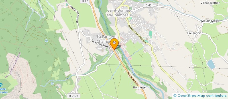 localisation de l'entreprise TRX CONSTRUCTION à SAINT-BONNET-EN-CHAMPSAUR