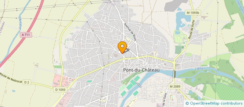 localisation de l'entreprise TRYADIS  PONT-DU-CHATEAU