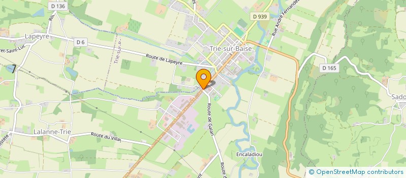 localisation de l'entreprise TRYLAN à LALANNE-TRIE