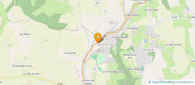 localisation de l'entreprise TRYO à MONCONTOUR