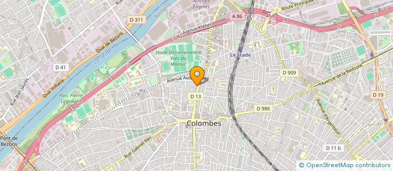 localisation de l'entreprise TRYPH à COLOMBES
