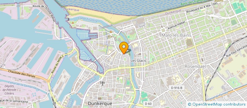 localisation de l'entreprise TRYSTRAM à DUNKERQUE