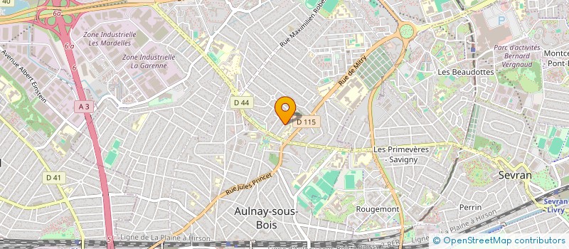 localisation de l'entreprise TS à AULNAY SOUS BOIS