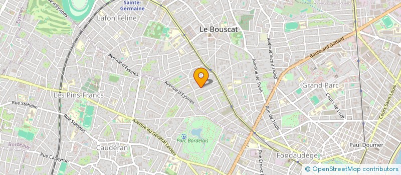 localisation de l'entreprise TS  LE BOUSCAT