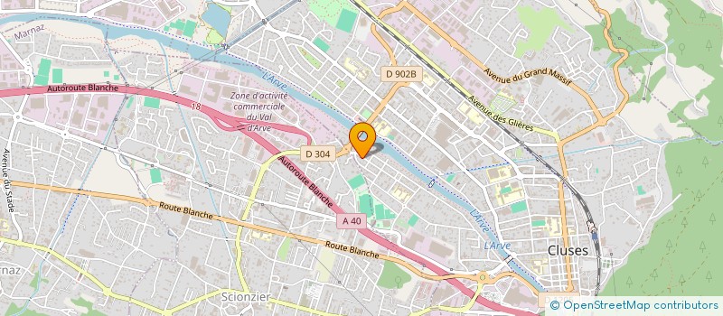 localisation de l'entreprise TS  CLUSES