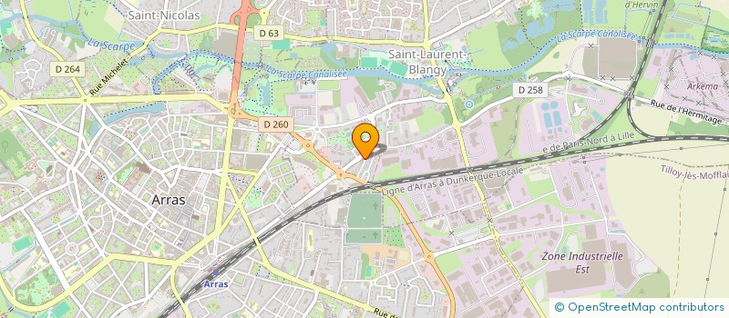 localisation de l'entreprise TS ASSURANCES CONSEIL  SAINT-LAURENT-BLANGY