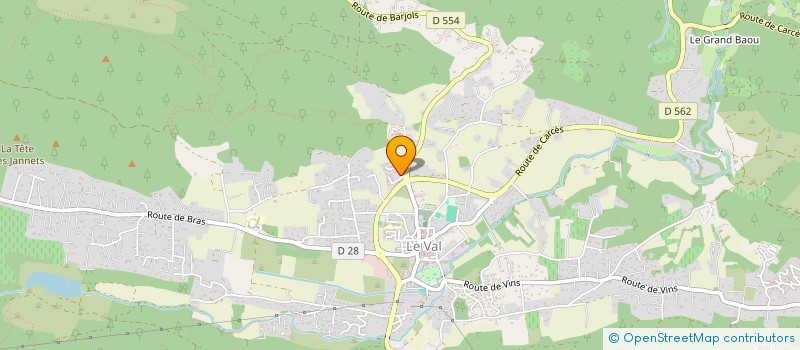 localisation de l'entreprise TS AUTO à LE VAL