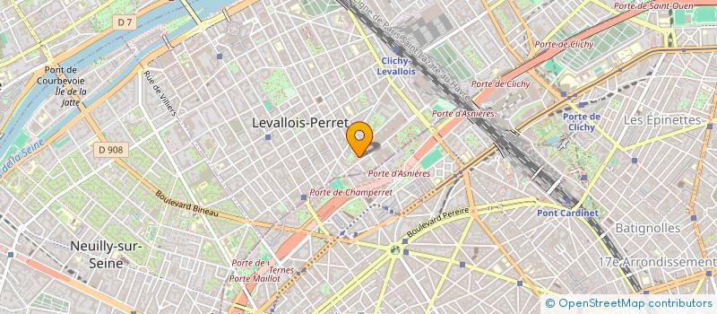 localisation de l'entreprise TS BATIMENT à LEVALLOIS-PERRET