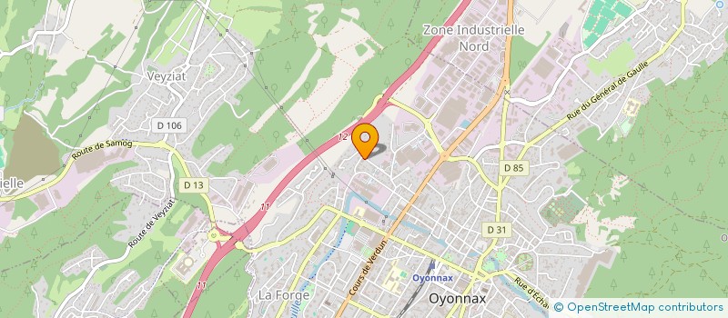 localisation de l'entreprise TS BATIMENT à OYONNAX