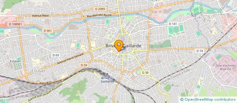 localisation de l'entreprise TS COIFFURE à BRIVE-LA-GAILLARDE