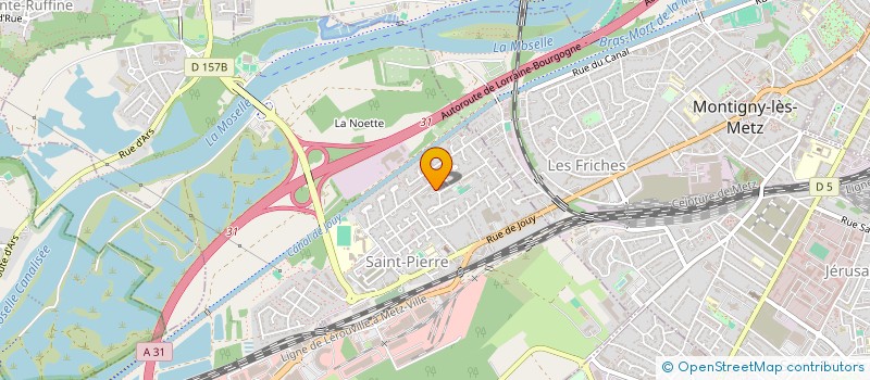 localisation de l'entreprise TS - COIFFURE D'ART à MOULINS-LES-METZ