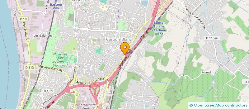 localisation de l'entreprise TS CONSTRUCTION  CARBON-BLANC