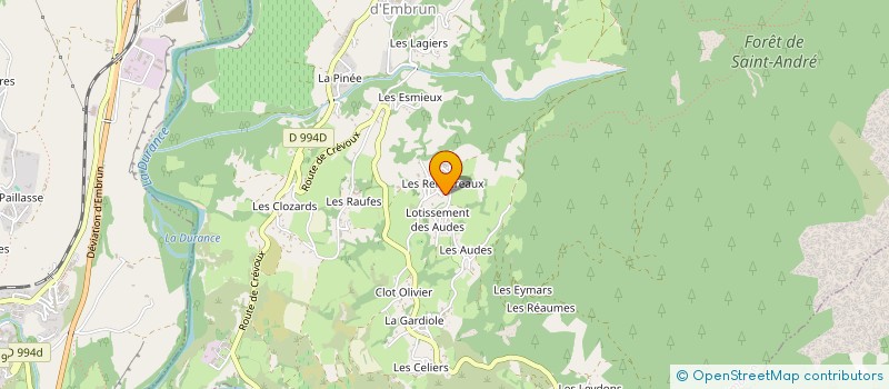 localisation de l'entreprise TS DEVELOPPEMENT  SAINT-ANDRE-D'EMBRUN