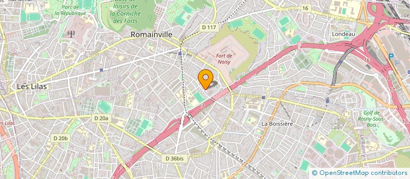 localisation de l'entreprise TS DIGITAL à ROMAINVILLE