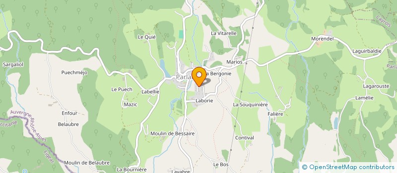 localisation de l'entreprise TS HABITAT à PARLAN