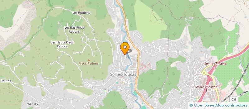 localisation de l'entreprise TS HOLDING  SOLLIES-TOUCAS