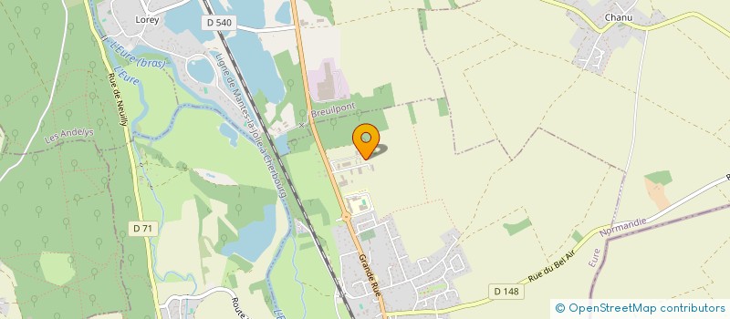 localisation de l'entreprise TS IMPRIMERIE  BUEIL