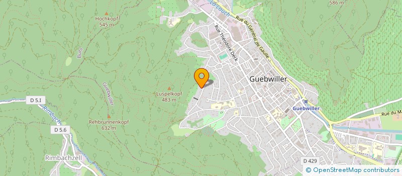 localisation de l'entreprise TS INVEST  GUEBWILLER