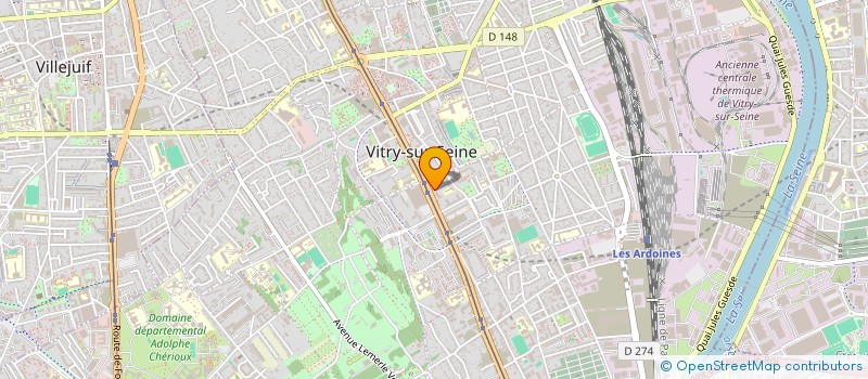 localisation de l'entreprise TS-ISOL à VITRY-SUR-SEINE