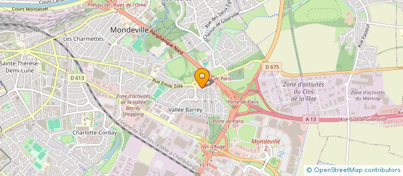 localisation de l'entreprise TS LAB à MONDEVILLE