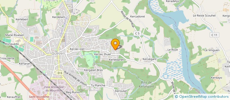 localisation de l'entreprise TS MACONNERIE  QUEVEN