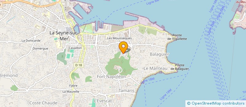 localisation de l'entreprise TS MARINE à LA SEYNE-SUR-MER