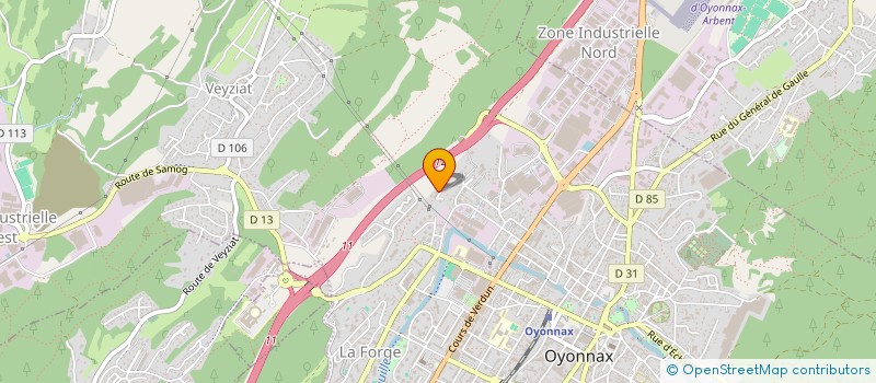 localisation de l'entreprise TS MOTORS à OYONNAX