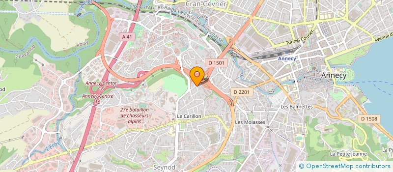 localisation de l'entreprise TS PEINTURE à ANNECY