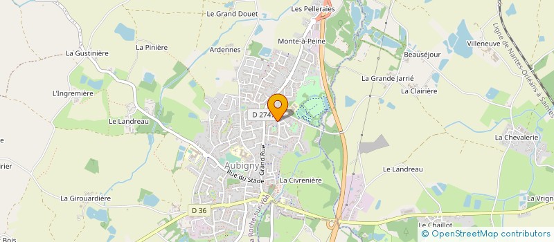 localisation de l'entreprise TS SERVICES à AUBIGNY-LES CLOUZEAUX