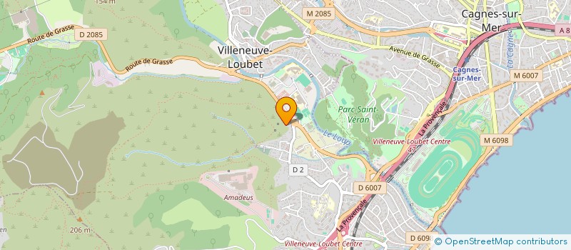 localisation de l'entreprise TS TOITURE à VILLENEUVE-LOUBET