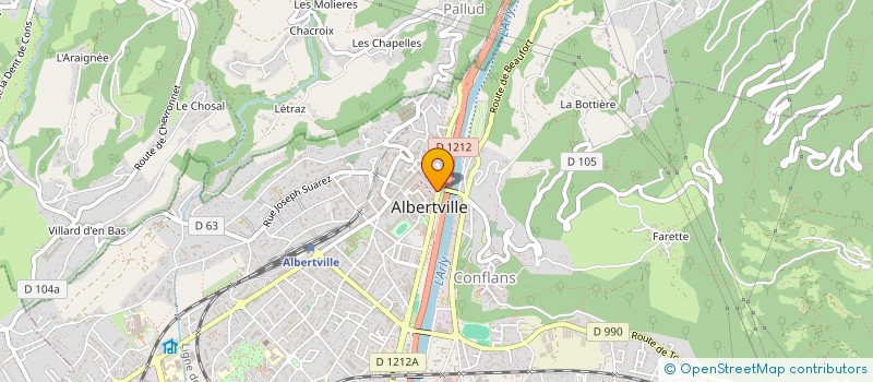 localisation de l'entreprise TS2I à ALBERTVILLE