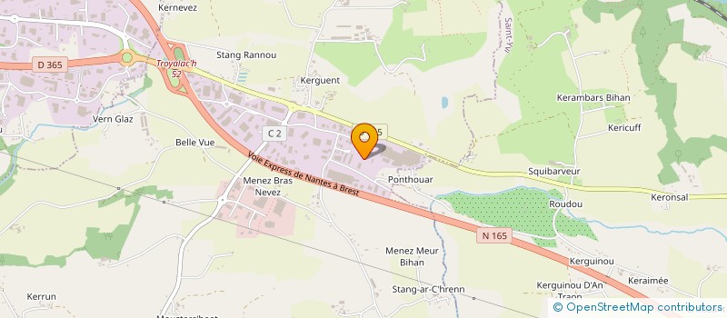localisation de l'entreprise TSA MAINTENANCE à SAINT-EVARZEC
